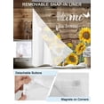thumbnail image 3 of No Hook Cloth Fabric Shower Curtain with Snap in Liner, Home Sunflower Waterproof Shower Curtains Set with See Through Top Window, Farmhouse Vintage Brown Wood Grain Bath Curtains Shower 72"x72", 3 of 6