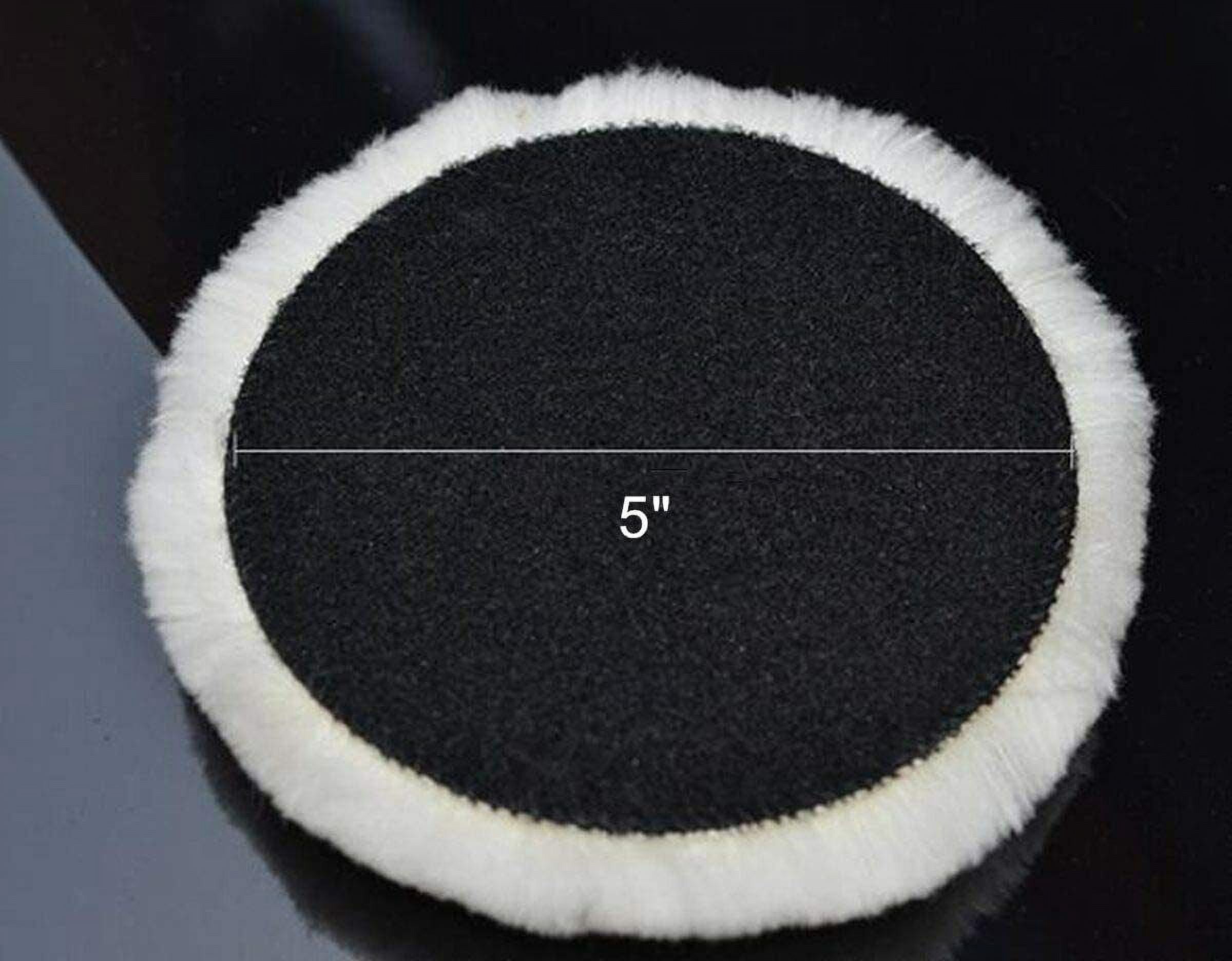 SATC 10Pcs 5 inch Car Waxes Automotive Polishing Pads Pure Wool Car Buffer Polisher Waxing Buffing Wheel Kit