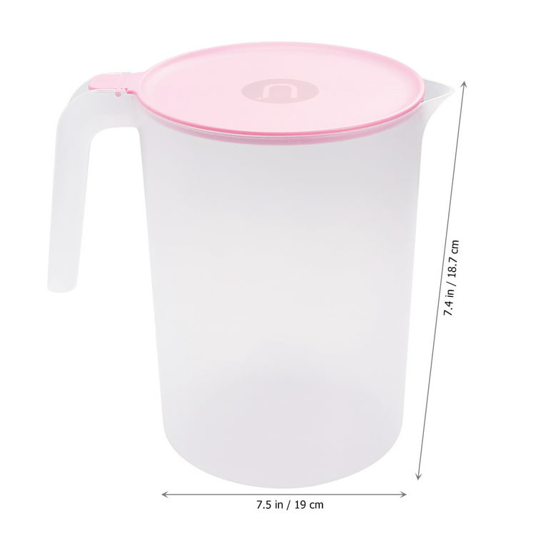 Large Capacity Milk Tea Measuring Kettle Beverage Storage Container With  Lid Heat Resistant Cold Water Jug Plastic Juice Pitcher (2500ml)