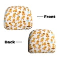thumbnail image 3 of 2 PCS Car Headrest Cover, Cartoon Cute Duck With Glasses Soft Car Seat Head Rest Cover Protector Interior Car Accessories Seat Covers for Cars Truck Auto Only Covers, 3 of 8