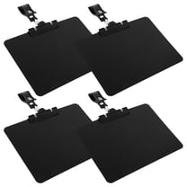 FRCOLOR 4pcs Mini Chalkboard Signs for Food Display Writable Tags with Clips for Supermarket Retail Sign Holder Black Sign Holder Clip for Store Display