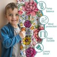 thumbnail image 3 of Blackout Kids Curtains,Pioneer Flower Childrens Insulated Curtains Set Of 2,Bedroom Essentials,Toddler Room Decor 52x84in(132x213cm), 3 of 4