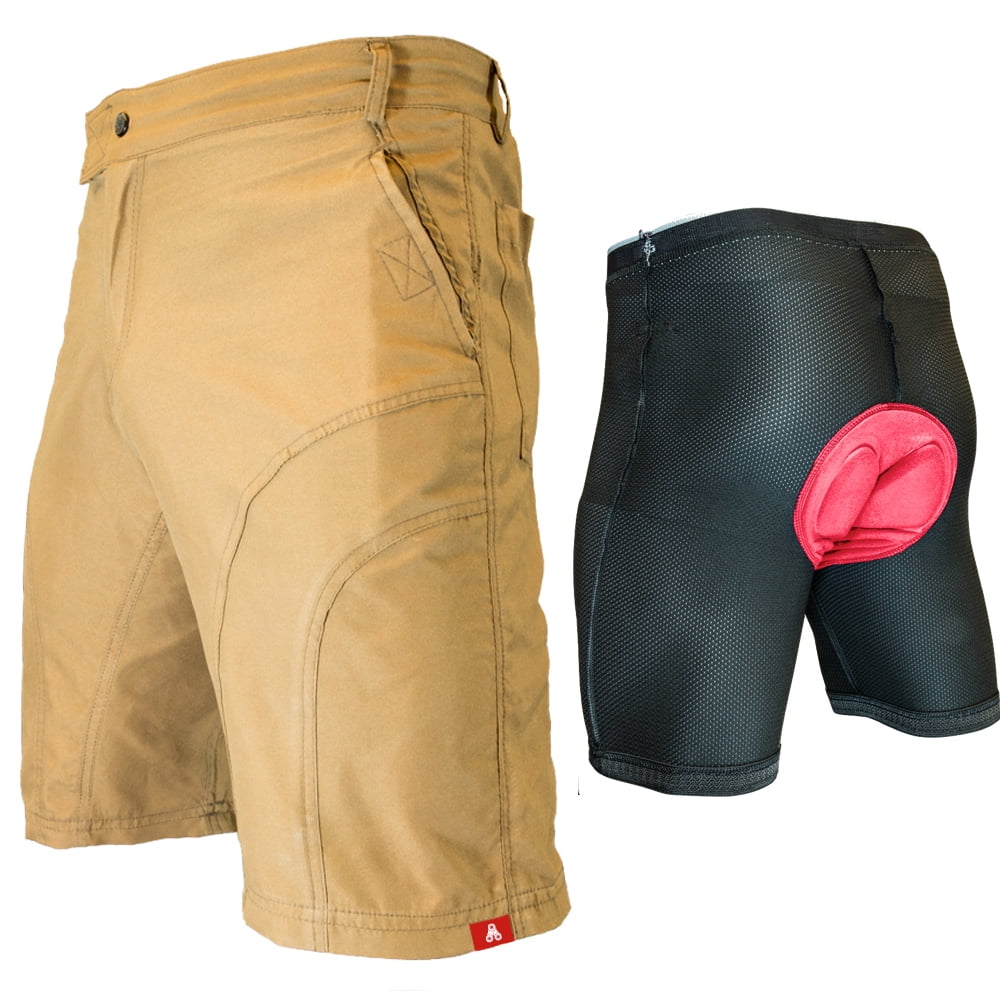 The Pub Crawler Mens Loose-Fit Baggy Bike Shorts for Commuter or MTB ...