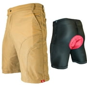 THE PUB CRAWLER - Men's Loose-Fit Bike Shorts for Commuter Cycling or Mountain Biking, with Secure Pockets and padded undershorts