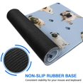 thumbnail image 6 of Long Mouse Pads for Desk,Pug and Footprints Desk Mats on Top Of Desks, Desk Mouse Pad Extra Large with 3mm Non-Slip Base and Stitched Edge for Gaming,Office,Work,Home 47.3"x23.6", 6 of 6