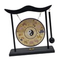 thumbnail image 1 of Adorno de gong de latón Feng Shui para escritorio, campanillas de viento, campana de gong china con soporte Estilo E, 1 of 9