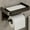 Black, variant on Toilet Paper Holder with Shelf - Aluminum Alloy Toilet Paper Holder Wall Mount Toilet Roll Holder - Self Adhesive Wall Mount Toilet Paper Roll Holder, for Bathroom, Washroom, Kitchen, RV(Black)
