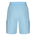 thumbnail image 4 of pstuiky Pantalones cortos deportivos para hombre, Pantalones cortos de verano para hombre, cómodos, con bolsillos y cintura elástica Pantalones cortos de baloncesto, 4 of 5