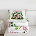 thumbnail image 5 of Erosebridal Country Camping Camper Full Size Comforter Sets,Green Rustic Leaves Bedding Sets For Girls Kids,Reversible,3pcs, 5 of 7