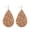 Coral, variant on Glitter Teardrop Faux Leather Earrings Chunky Pu Leather Fashion Women Jewelry