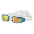 thumbnail image 1 of Gafas de natación con montura grande, impermeables y antivaho, gafas de natación de silicona para adultos galvanizadas HD para hombres y mujeres, 1 of 6