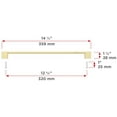 thumbnail image 2 of Richelieu Bp8320 12-5/8" Center To Center Handle Cabinet Pull - Brass, 2 of 4