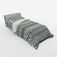 thumbnail image 2 of Ambesonne Tribal Bedding Set 3 Pcs, Aztec Patterns, Twin XL, Hunter Green White, 2 of 2