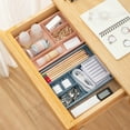 thumbnail image 4 of Naturegr 4 Grids Drawer Organizer Dirt-proof PP Home Office Drawer Tray Divider for Dorm, 4 of 8