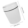 thumbnail image 2 of WASHWEPE Garbage Can for Bathroom Grey PP for Hotel 1Pack, 2 of 8