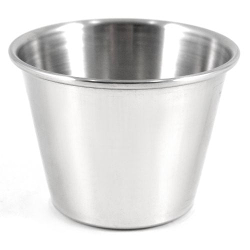 SET OF 12 STAINLESS STEEL SAUCE CUPS FREE SHIPPING 