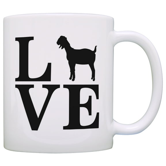 ThisWear Barnyard Farm Animal Love Goats Barn Yard Billy Goat Coffee Mug