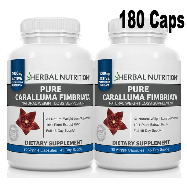 Bogo Pure Caralluma Fimbriata Herbal Nutrition Brand Two 90 Count Bottles Weight Loss Supplement Walmart Com Walmart Com
