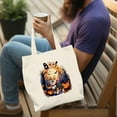 thumbnail image 4 of Happy Halloween Vampire Corgi BOO with Pumpkins Fun and Spooky Canvas Tote Bag Welsh Corgi Dog Lover Gifts Idea Reusable Shopping Grocery Bag - 00018, 4 of 5