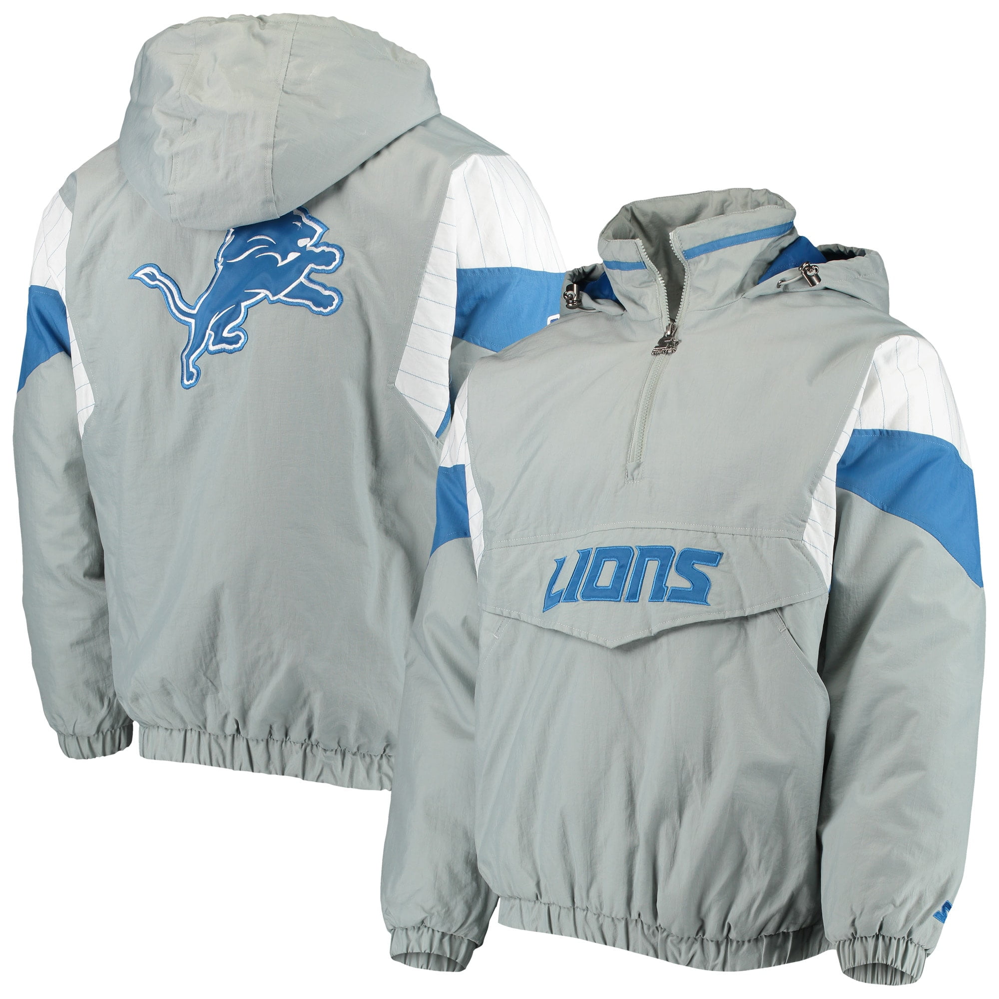 Detroit Lions Starter NFL 100 Thursday Night Lights Quarter-Zip