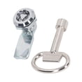 thumbnail image 2 of "Premium Zinc Alloy Cabinet Cam Lock with Key - Triangular Cylinder Design, Chrome Plated Rustproof Finish for Industrial & RV Use", 2 of 6