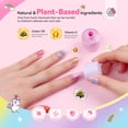 thumbnail image 4 of SAVILAND Glamkids Kids Nail Polish Quick-Dry:Non-Toxic Nail Polish Set 12 Colors Water Based Peel-Off Toddler Fingernail Polish Natural Safe Castor Oil Nail Lacquer Kit with Sticker, 4 of 7
