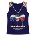 thumbnail image 5 of Graphic Tank Tops for Women Printed Sleeveless Casual Summer Loose Fit Tank Top 250Th Anniversary USA Shirt Dark Blue XXL, 5 of 5