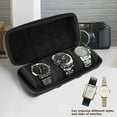 thumbnail image 3 of FUYGRCJ Watch Travel Case 3 Slot Fashion Watch Box Organizer with Watch Pillows, Portable Watch Holder with Zipper Black Watch Storage and Display Case for Men Gift 22x9x8.5cm, 3 of 7