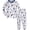 2PCS White Astronaut, variant on WIBACKER 2-8Y Kids and Toddler Boys Long Sleeve Pajamas 2 Piece Pjs Set 100% Cotton Sleepwear Astronaut Jammies