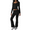 Black, variant on Women Workout 2 Piece Sets Long Sleeve Square Neck Tops Flare Pants Tracksuits Outfits S-XL