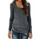thumbnail image 3 of RKSTN Long Sleeve Shirts for Women Oversized Crewneck Slim Base Layer T Shirt Top Womens Casual Solid Plus Size Round Neck Loose Fits Comfy Cozy Basic Tee Shirt Fall Spring Clothes, 3 of 10