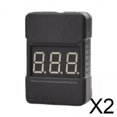 thumbnail image 1 of Alarma de verificación de bajo voltaje,Alarma de probador de batería RC Comprobador de bajo voltaje,Probador de batería Lipo 1-8S Comprobador de alarma de voltaje,Bajo voltaje Advertencia, 1 of 8