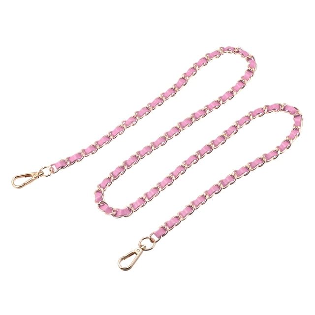 Correa de cadena plana Unique Bargains 47 Cuero Hierro Monedero Reemplazo Accesorios Rosa