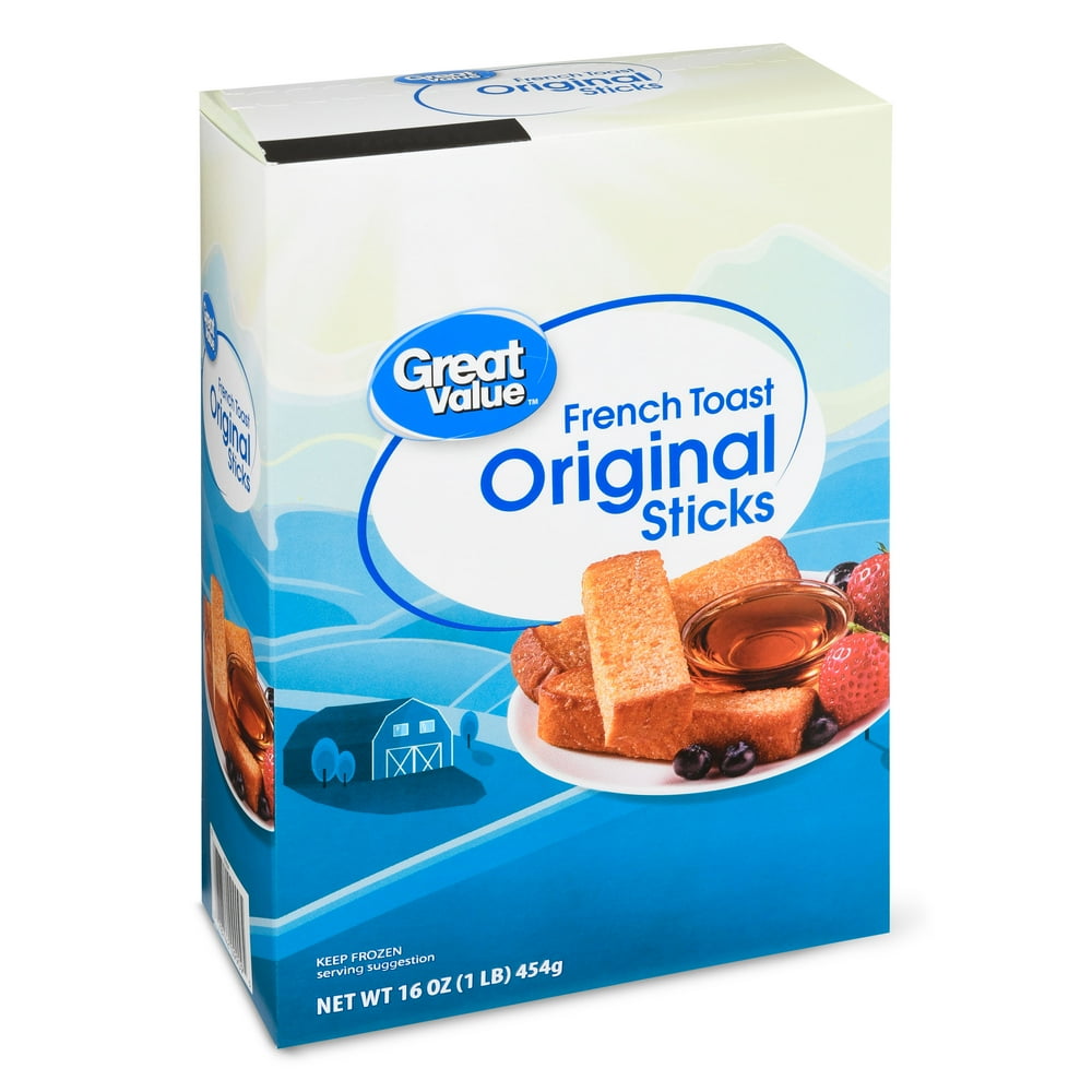 Great Value Original French Toast Sticks, 16 oz, 20 Ct (Frozen