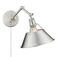 thumbnail image 4 of Yep by Golden Lighting Orwell 1-light Swing Arm Wall Lamp in Pewter, 4 of 5