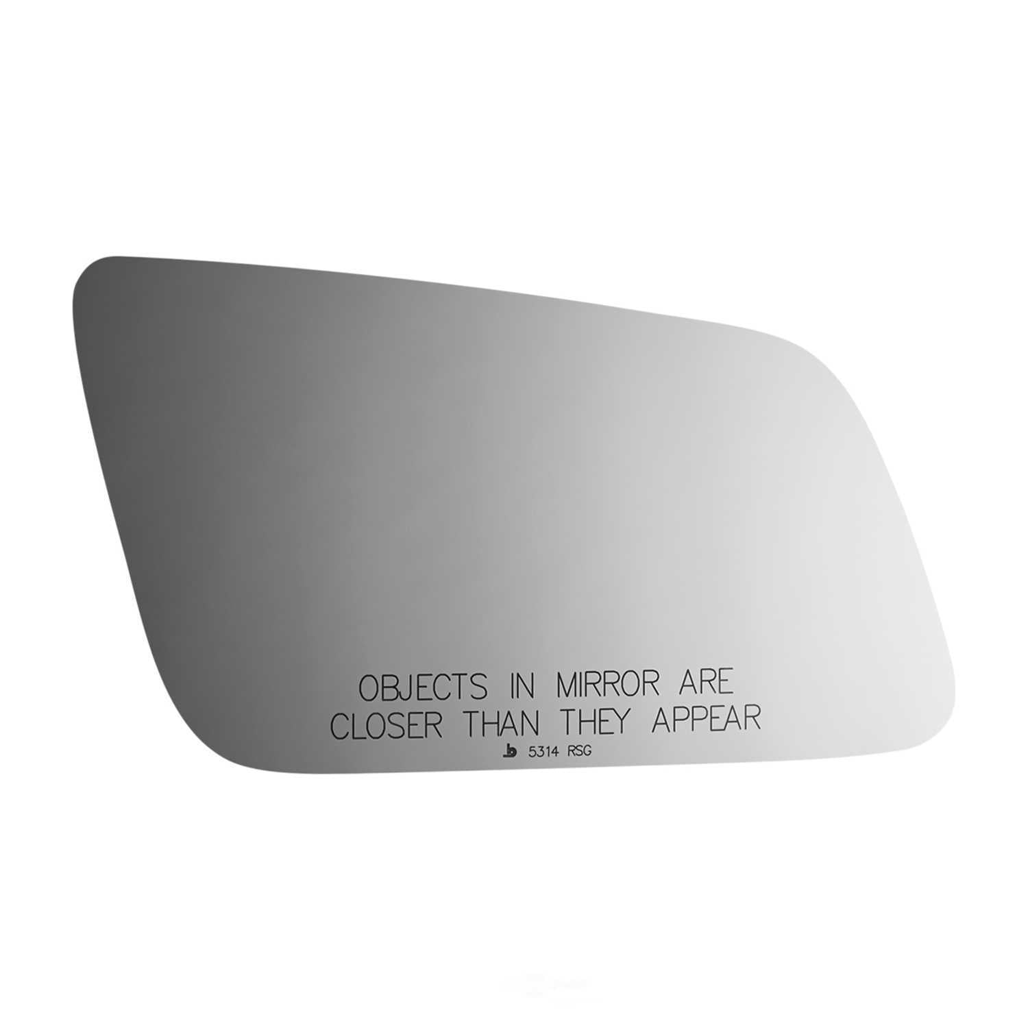 Burco Side View Mirror Replacement Glass with Motor Mount Plate - Clear Glass - 5314RSG