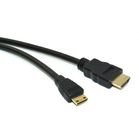 CBUS 25ft HDMI to Mini HDMI Cable for Nikon D3500, D7500, D850, D500, Canon EOS R, EOS RP, EOS 5D Mark IV, EOS 6D Mark