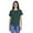 Heather Dark Green, variant on Inkmeso Solid Roll-Up Sleeve Tops For Women Round Hem Tshirt Summer Everyday Tee
