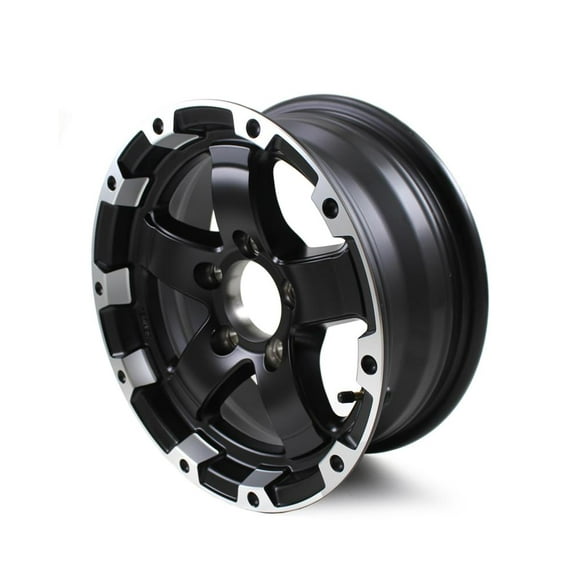 14X5.5 5-Lug on 4.5" Aluminum T08 Trailer Wheel - T08-45545MBML