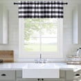 thumbnail image 2 of Buffalo Plaid Window Valance, Yarn Dyed Rod Pocket Checkered Short Curtain Valance, 2 of 7