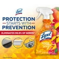 thumbnail image 6 of Lysol All-Purpose Cleaner, Sanitizing and Disinfecting Spray, To Clean and Deodorize, Mango & Hibiscus Scent, 32Oz (Pack of 2), 6 of 6