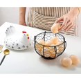 thumbnail image 3 of Creative Egg Baskets, Egg Basket with Lid and Ceramic Handles, Snack Fruit Container Kitchen Hen Decor, Storage Basket, 3 of 5