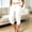 White-01, variant on Nugftut Womens Plus Size Capris Solid Color Capri Leggings High Waisted Pants with Pockets