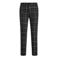 thumbnail image 2 of Munlar Cargo Pants For Men,Men Casual Fashion Button Zipper Closure Plaid Casual Pencil Pants Trousers, 2 of 4