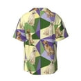 thumbnail image 2 of Vsdgher Labrador Retriever Dog Print Men's Wrinkle Free Untucked Cuban Shirt Business Casual Button Down Shirts Short Sleeve Shirt, 2 of 7