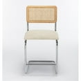 thumbnail image 6 of Pemberly Row Cane Back Boucle Counter Height Stool (Set Of 2) in White, 6 of 6
