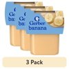 (3 pack) Gerber 2nd Foods Baby Food, Fruit & Veggies Puree Classics, Variety Pack, 4 oz Tub (16 Pack)
