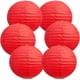 thumbnail image 1 of BEISHIDA 10 faroles de papel blanco decorativos chinos/japoneses colgantes redondos de papel lámpara para cumpleaños, boda, Navidad, novia, decoración del hogar, decoración de fiesta (tamaño de 4", 6", 1 of 4