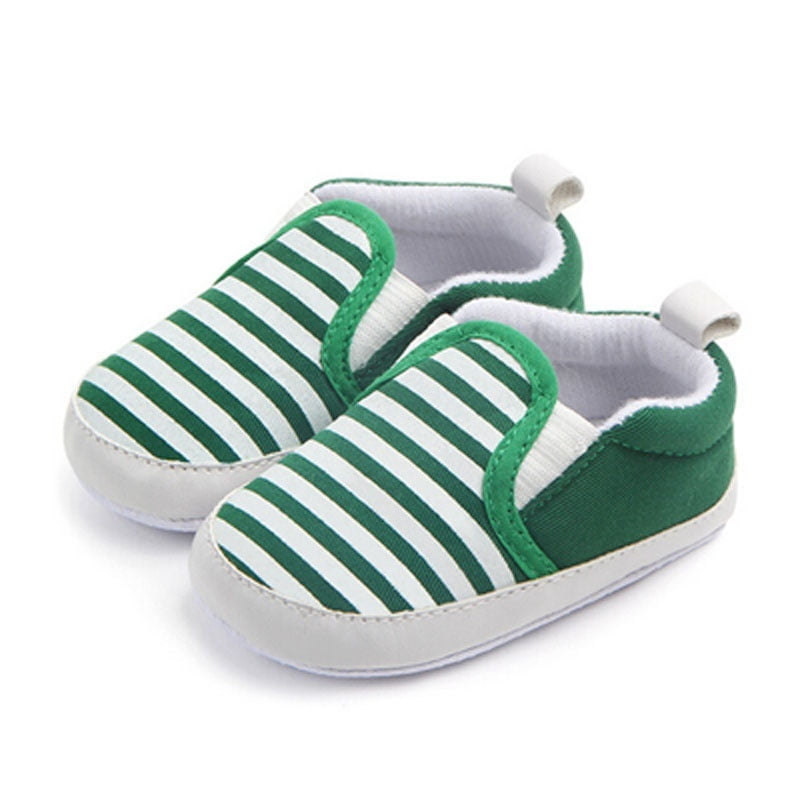 Wangscanis Cute Infant Toddler Kids Canvas Sneakers Baby Boy Girl Soft Sole Crib Shoes 0 12 Months Green