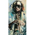 thumbnail image 2 of Unknown 9x14 White Modern Wood Framed Museum Art Print Titled - Blowin the Blues, 2 of 4